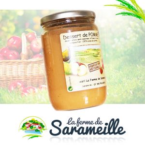 Dessert de Pomme compotes Producteur | La ferme de Sarameille Peaugres, Davézieux, Annonay Ardèche Rhône-Alpes