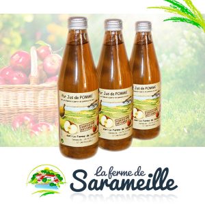 Pur jus de pomme Producteur | La ferme de Sarameille Peaugres, Davézieux, Annonay Ardèche Rhône-Alpes