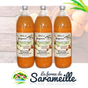 Jus d'abricot Bergeron Producteur | La ferme de Sarameille Peaugres, Davézieux, Annonay Ardèche Rhône-Alpes