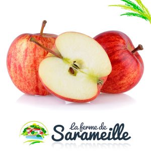 Pommes Akane | La ferme de Sarameille Peaugres, Davézieux, Annonay Ardèche Rhône-Alpes
